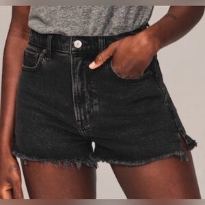 Abercrombie & Fitch Black Denim Shorts